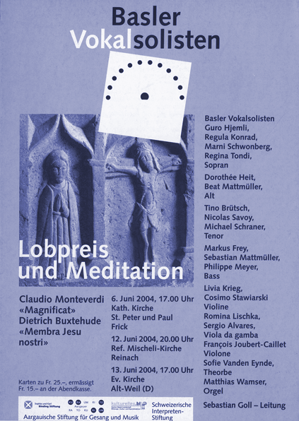 Flyer LOBPREIS UND MEDITATION BVS 2004