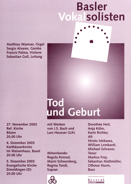 Flyer TOD UND GEBURT BVS 2003