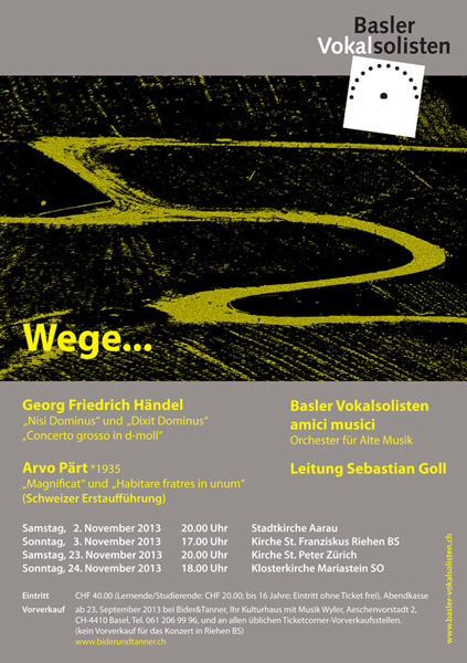 Flyer BVS-Projekt «Wege» 2013